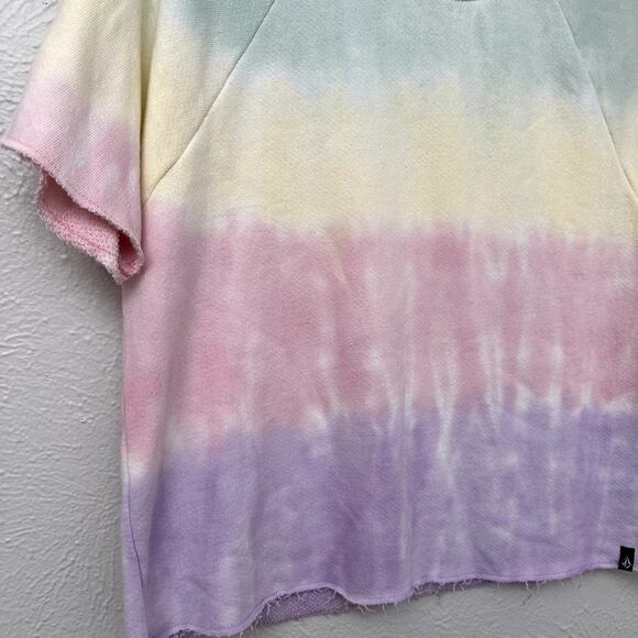 NWT Volcom Tie-Dye Raw Edge Rag T-shirt - Picture 6 of 11